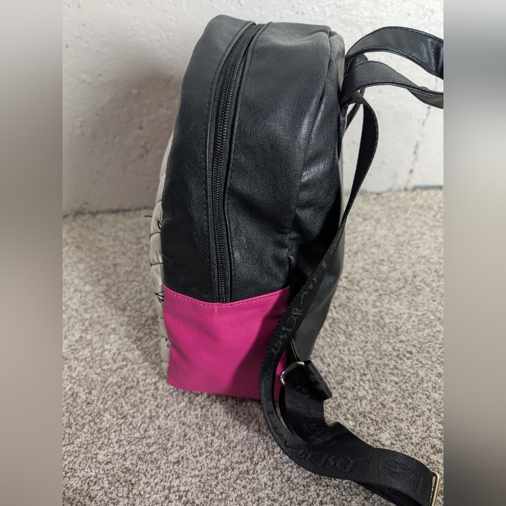 Luv Betsey Johnson Bow Backpack Pink Quilted Coquette Vegan Leather - Picture 15 of 16